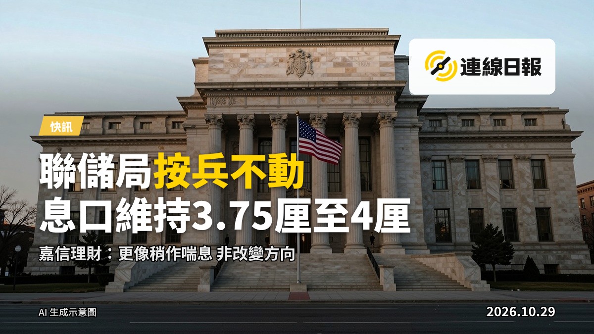 美國聯儲局總部大樓外景，美國中期選舉在即，局方按兵不動維持息口