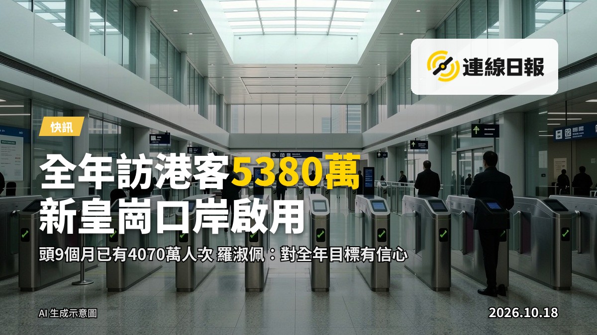 新皇崗口岸入口，旅客過關通道（示意）
