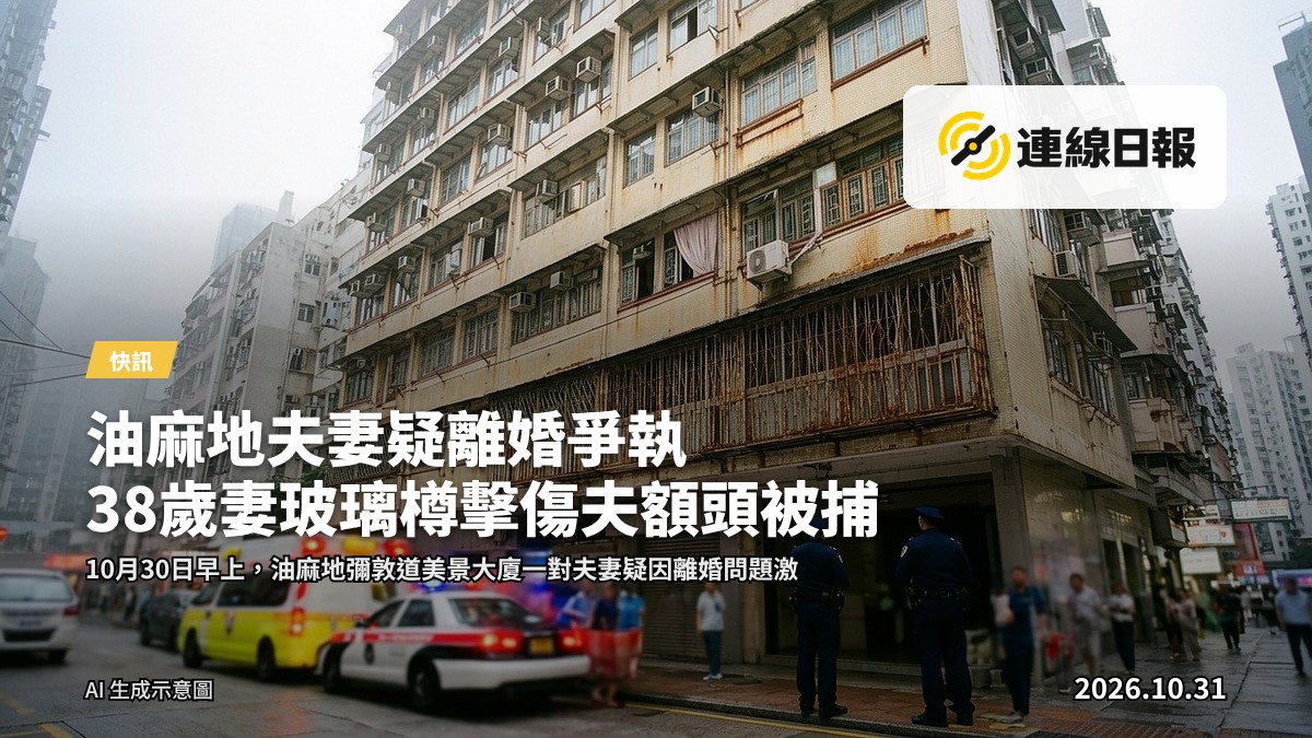 油麻地彌敦道清晨的住宅大廈及街道
