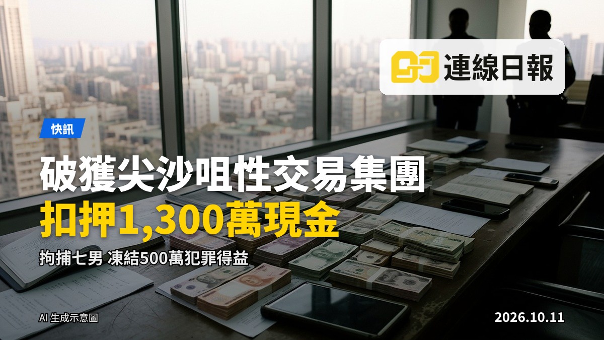 警方扣押的涉案現金