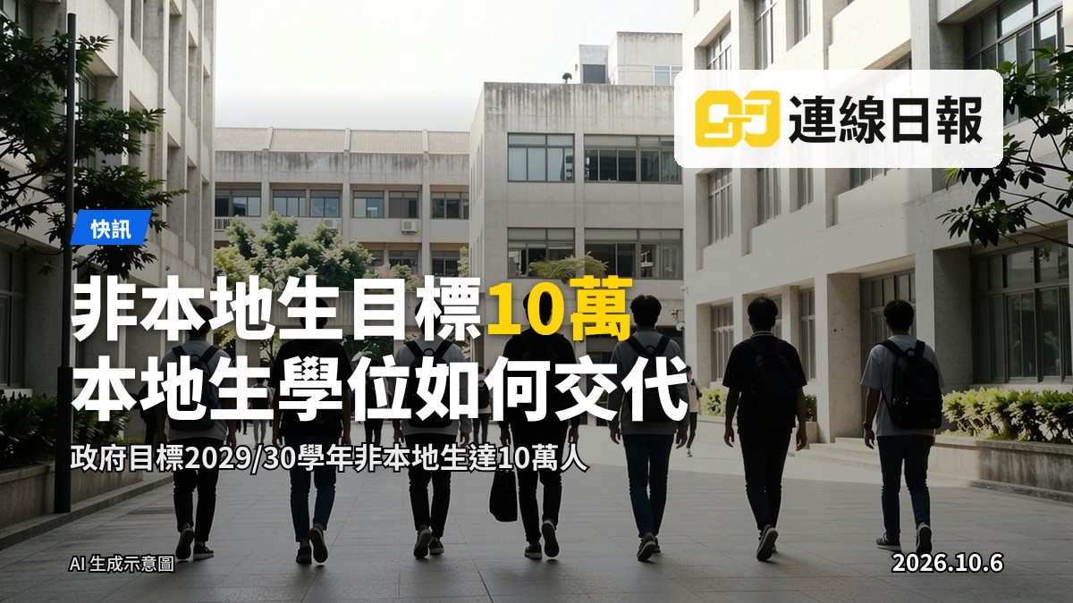 香港大學校園景色，學生在校內活動。
