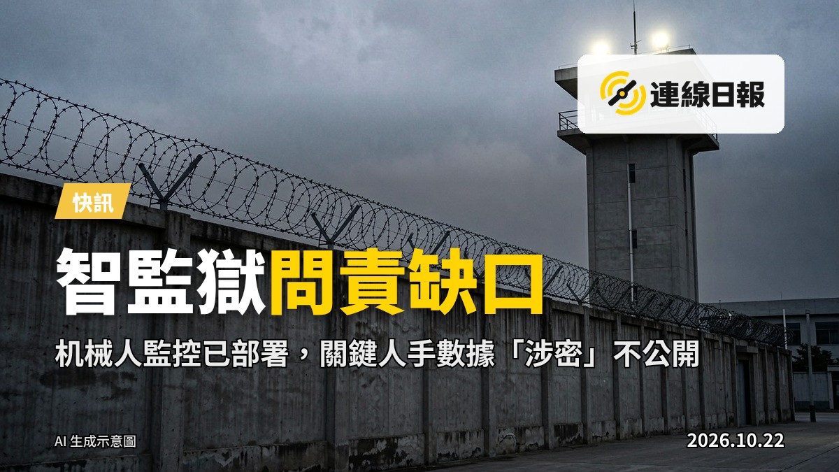 監獄建築外觀，高牆與鐵絲網，無人在內的場景