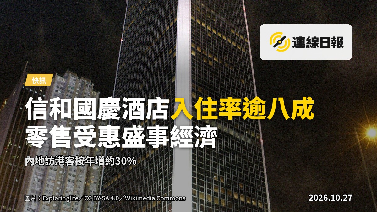 旺區街頭人流如織，背景為高層建築與商店招牌