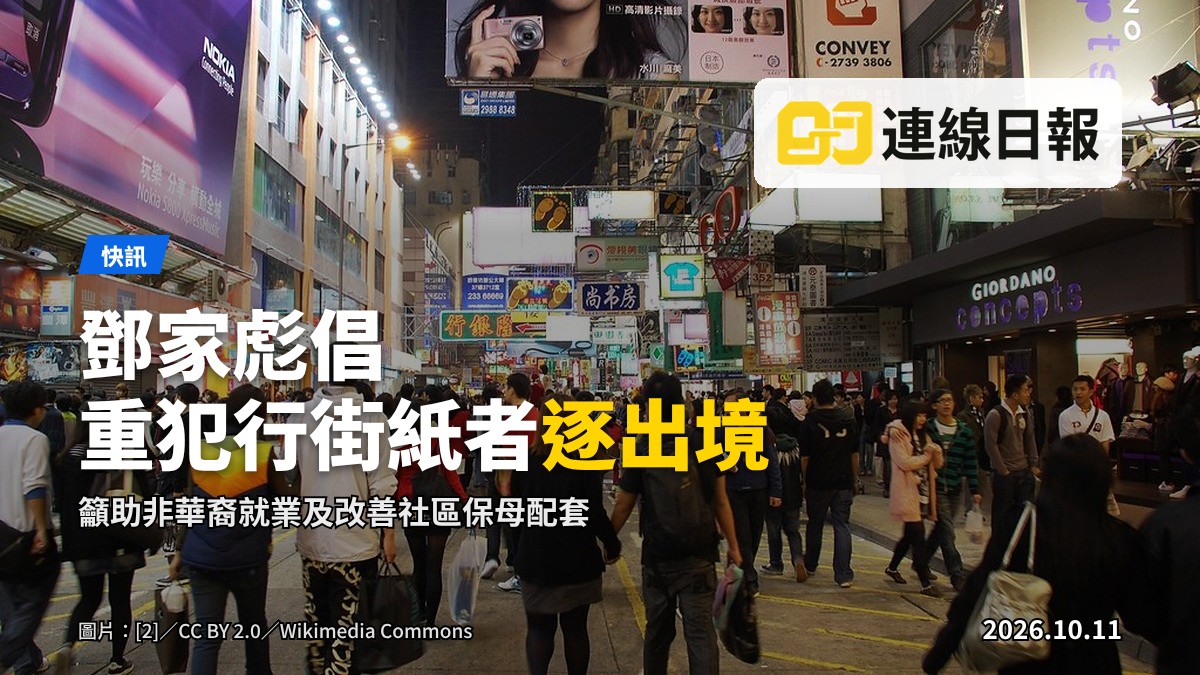 香港深水埗街道，沒有行人，建築店舖林立的街景