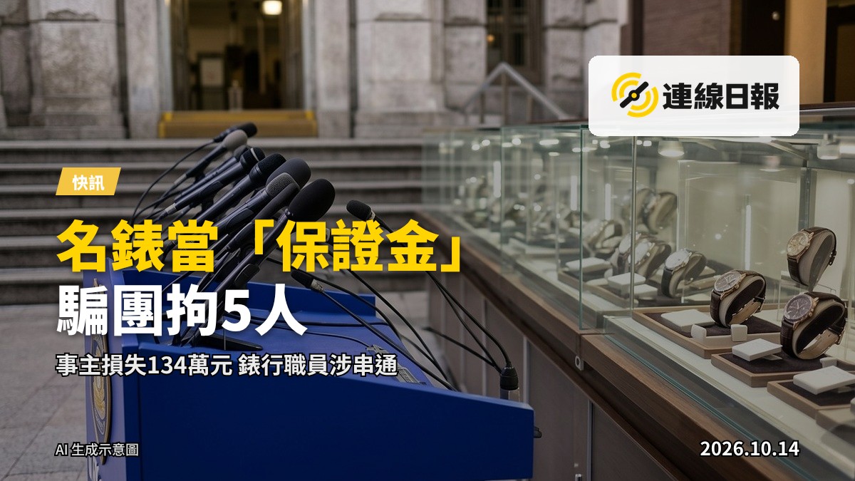 名錶展示櫃示意畫面（無人）