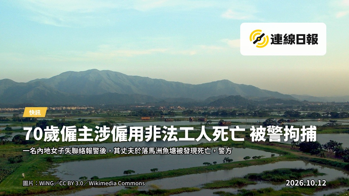 落馬洲一處魚塘示意圖