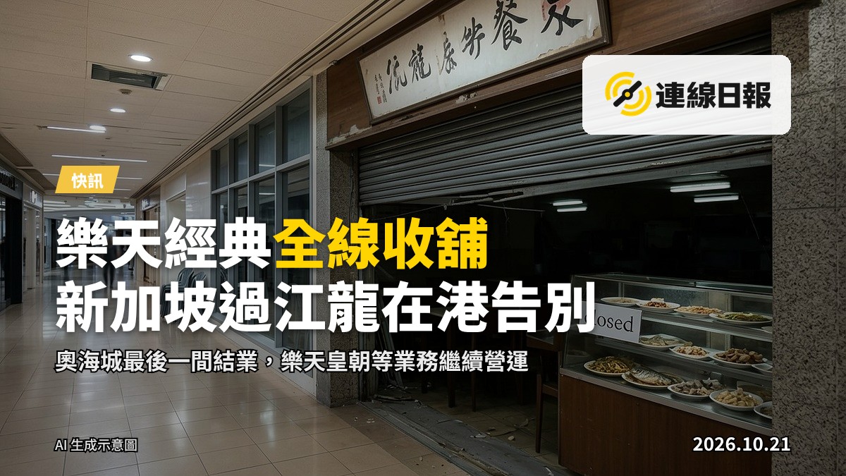 商場樓層舖面拉閘收舖，玻璃門外貼有結業告示，無文字