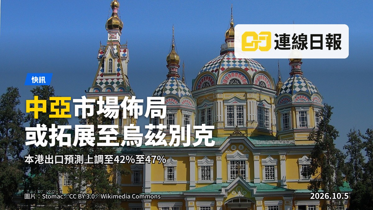 中亞城市天際線，象徵貿發局中亞業務擴展