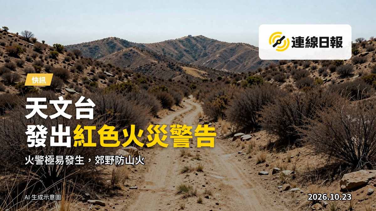 山徑上乾燥的灌木叢林，日間光線強烈，無火源