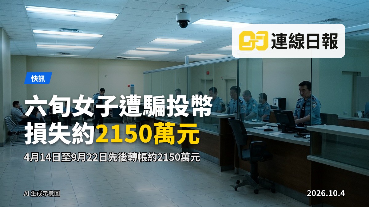 桌面上一部顯示加密貨幣交易界面的筆記型電腦及一疊銀行轉單據(示意圖)