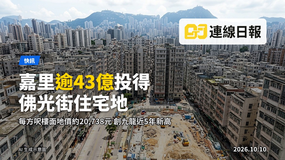香港九龍高層住宅發展項目，黃昏時分，遠眺社區街景