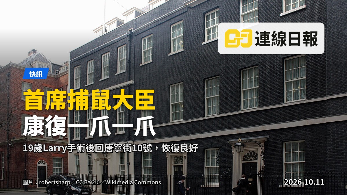 唐寧街10號外牆及門前的示意圖