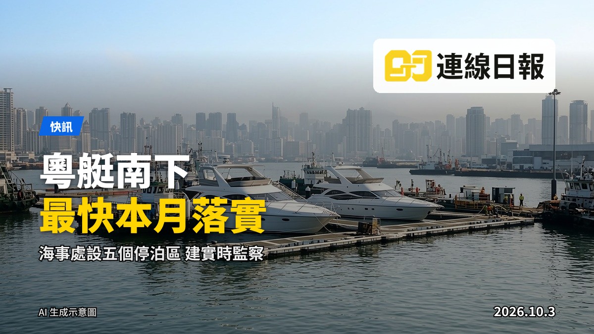 香港海事處劃設的遊艇停泊區示意