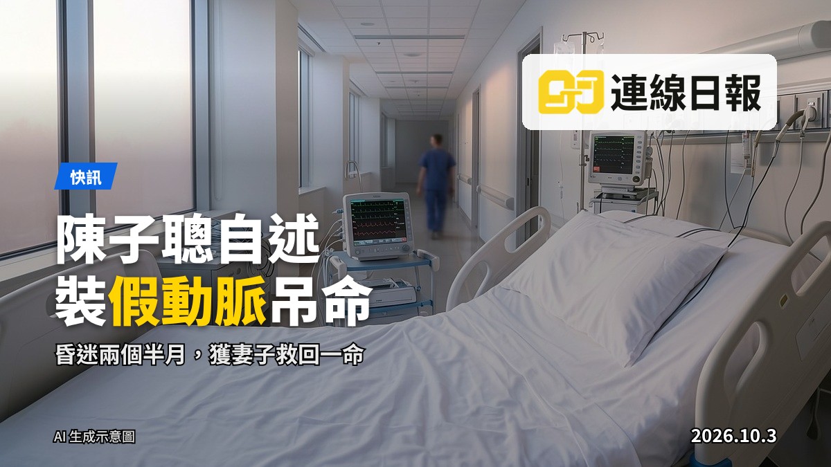 陳子聰同太太何超儀於節目錄影廠接受訪問（示意圖）