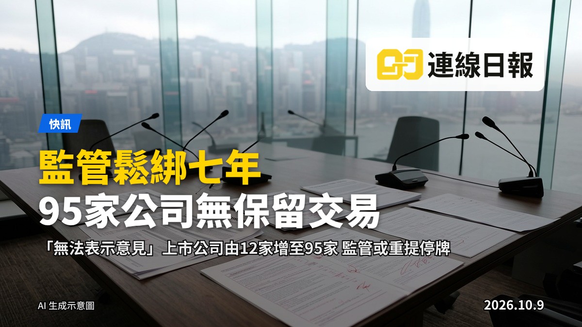 證券交易所樓外景，無人物，象徵上市公司監管議題