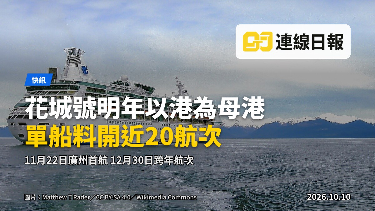 大型郵輪停泊於港口碼頭，多層甲板結構及港口起重機