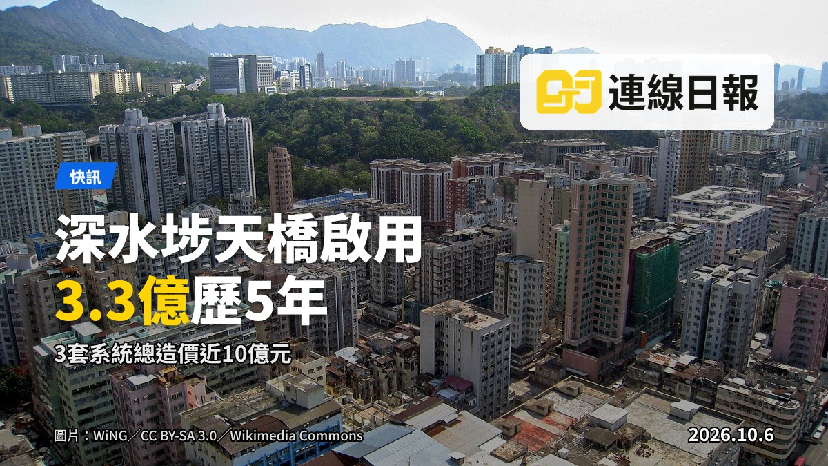 深水埗深旺道與欽州街西交界處的行人天橋系統(示意圖)