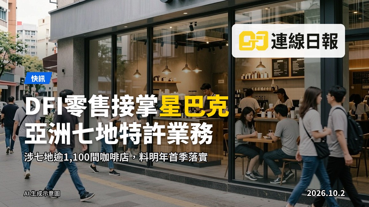 亞洲城市咖啡店街景，展示餐飲業特許經營業務背景
