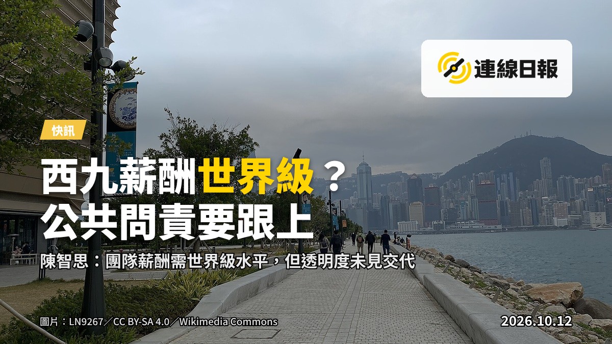 西九文化區M+博物館外觀,遠景拍攝