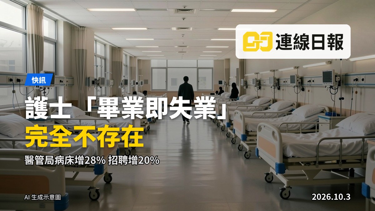 醫院病房內病床與醫療設備（AI生成配圖）