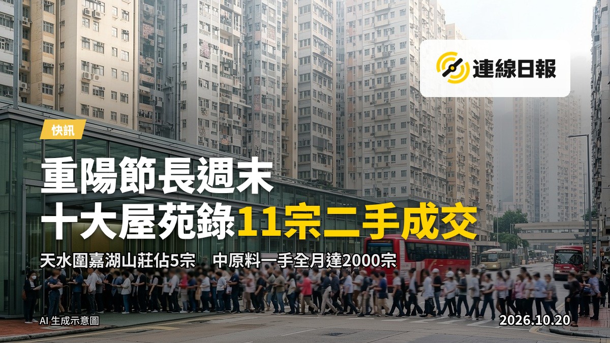 重陽節長周末期間的香港屋苑