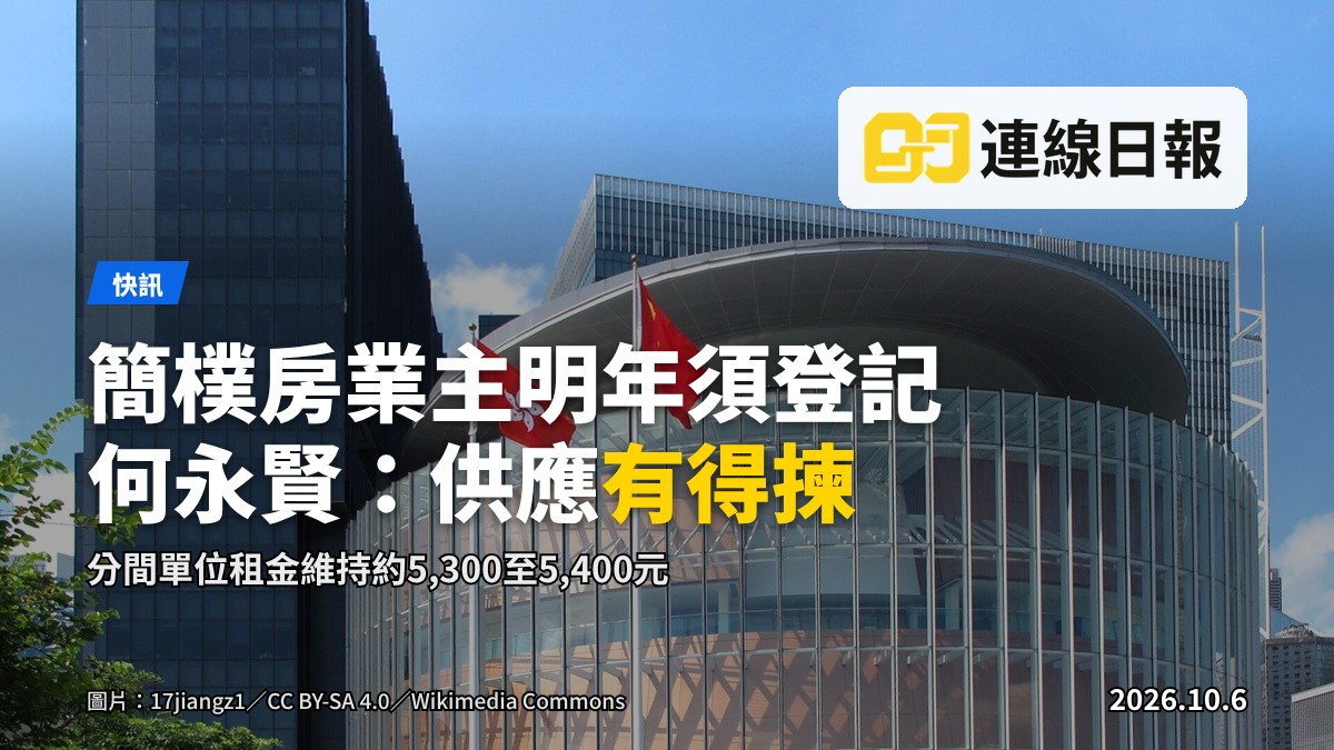 舊式住宅大廈內部分間單位（劏房）狹小隔間的示意畫面，無人物。